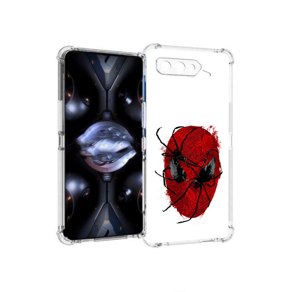 

Чехол MyPads Tocco для Asus ROG Phone 5 Pro человек паук, Прозрачный, Tocco