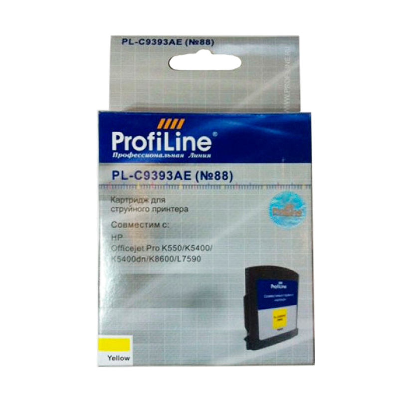 

Картридж для струйного принтера Profiline (PL-C9393AE) желтый, совместимый