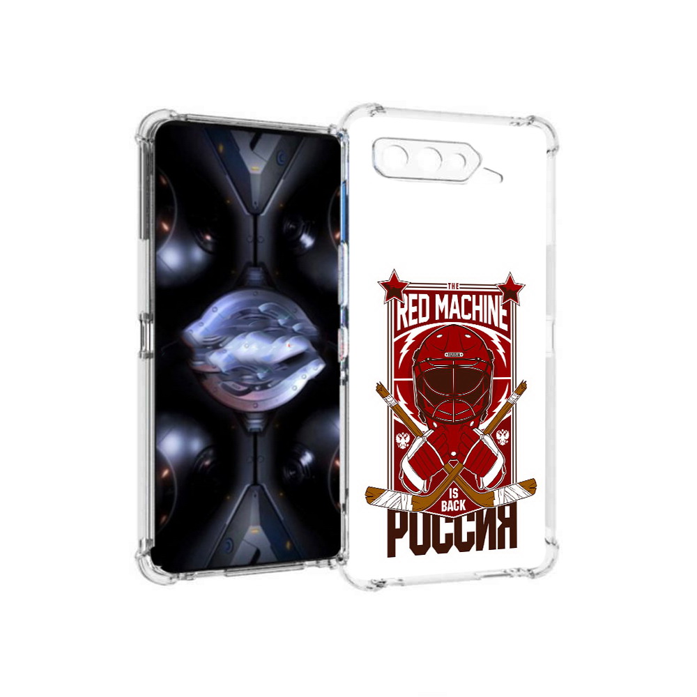 

Чехол MyPads Tocco для Asus ROG Phone 5 Pro хоккей россия, Прозрачный, Tocco