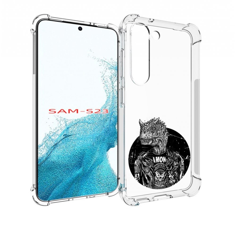 

Чехол MyPads динозавр в куртке для Samsung Galaxy S23, Прозрачный, Tocco