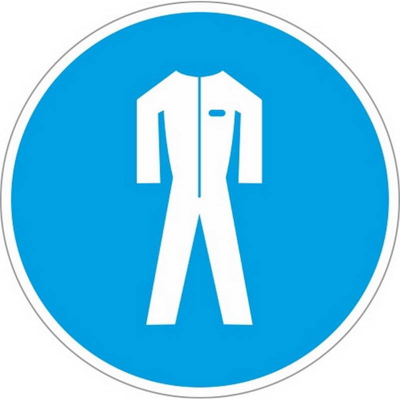 Знак безопасности M07 Работать в защитной одежде (плёнка,200х200) Технотерра 204009 фасоль белая знак заботы натуральная 400 г