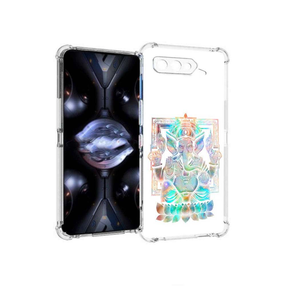

Чехол MyPads Tocco для Asus ROG Phone 5 Pro умный слон, Прозрачный, Tocco