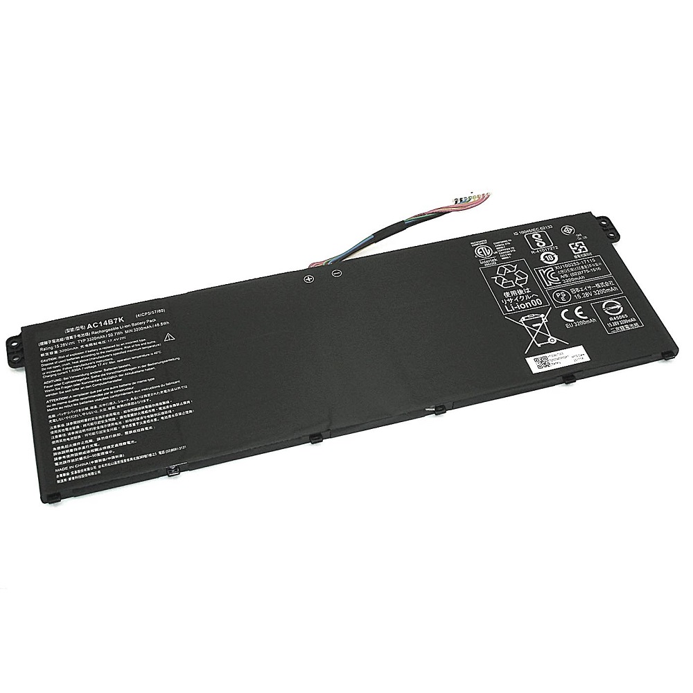 Аккумулятор GREENWAY для ноутбука Acer Aspire Swift 3 SF3 (AC14B7K) 15.28V 3320mAh черная