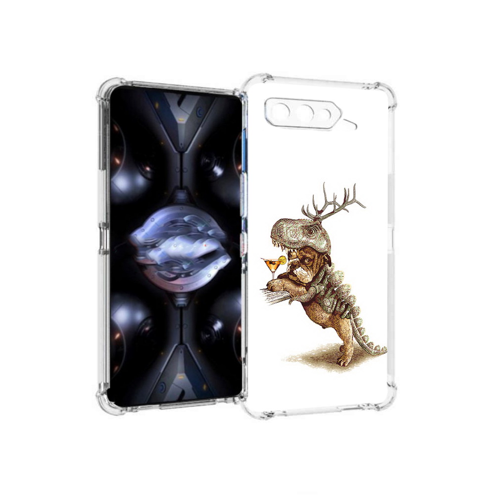 

Чехол MyPads Tocco для Asus ROG Phone 5 Pro тематическая вечеринка, Прозрачный, Tocco
