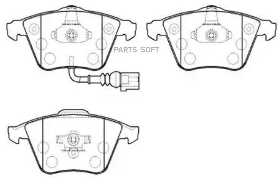 

Колодки Тормозные Дисковые Audi: A3 Sedan(8p1), Sportback(8pa) 03.7-, Skoda Superb 08.7-,