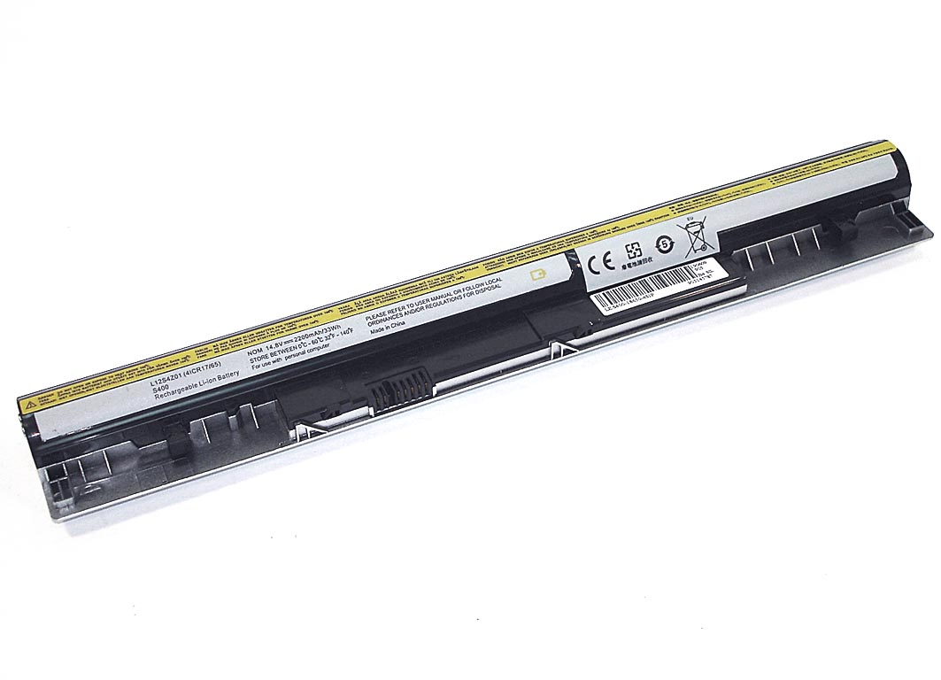 Аккумулятор GREENWAY для ноутбука Lenovo S400 (L12S4Z01) 14.8V 2600mAh OEM серебристая