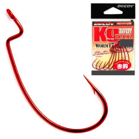 

Крючок Decoy Worm 17R Kg Hook #5/0 (4шт), Красный, Worm 17R Kg Hook