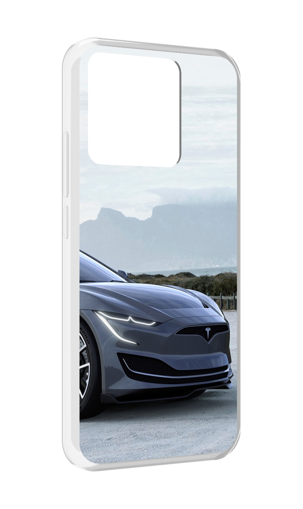 

Чехол MyPads Tocco для Xiaomi Redmi 10A tesla 2 мужской, Прозрачный, Tocco