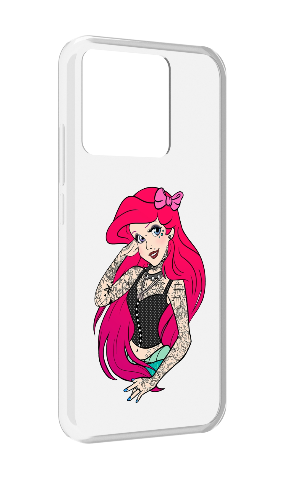 

Чехол MyPads Tocco для Xiaomi Redmi 10A татуированная-принцесса женский, Прозрачный, Tocco