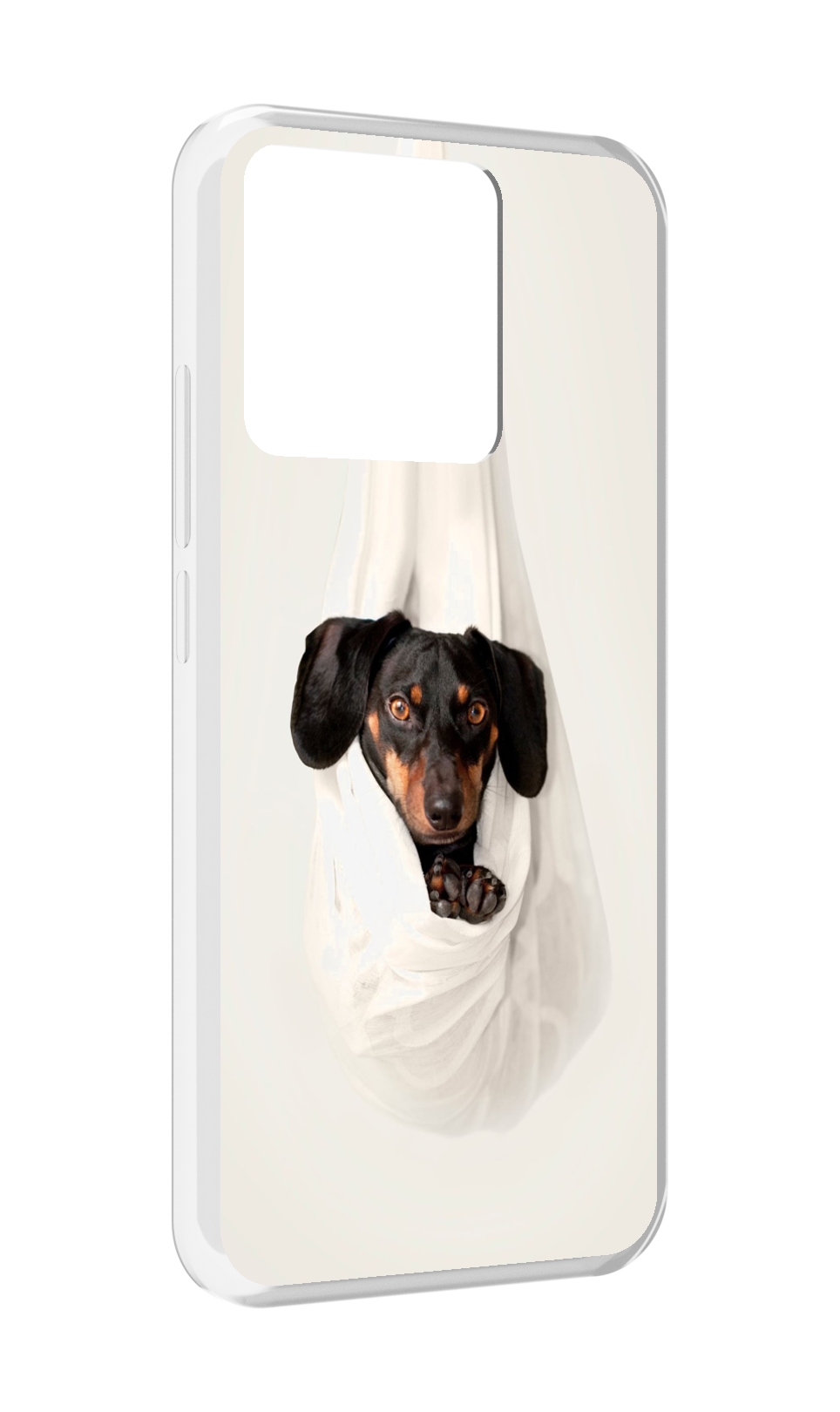 

Чехол MyPads Tocco для Xiaomi Redmi 10A такса собака, Прозрачный, Tocco