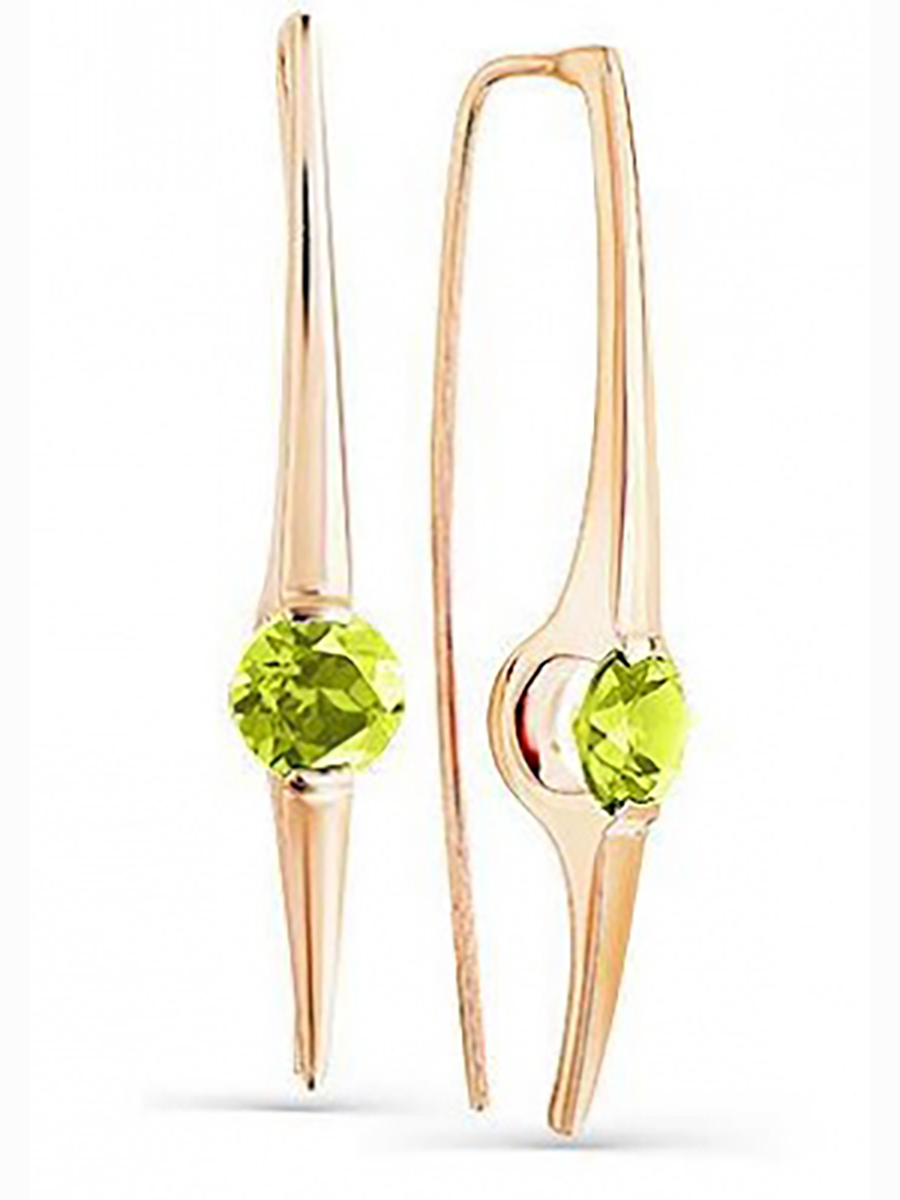

Серьги из красного золота с 2 хризолитами Master Brilliant 02-2-914-0800-010, 02-2-914-0800-010