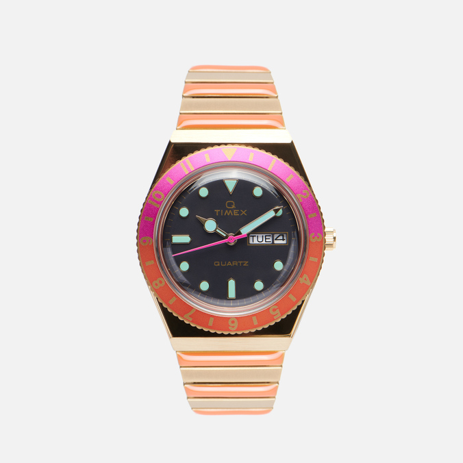 Наручные часы Timex Q Malibu золотой, Размер ONE SIZE