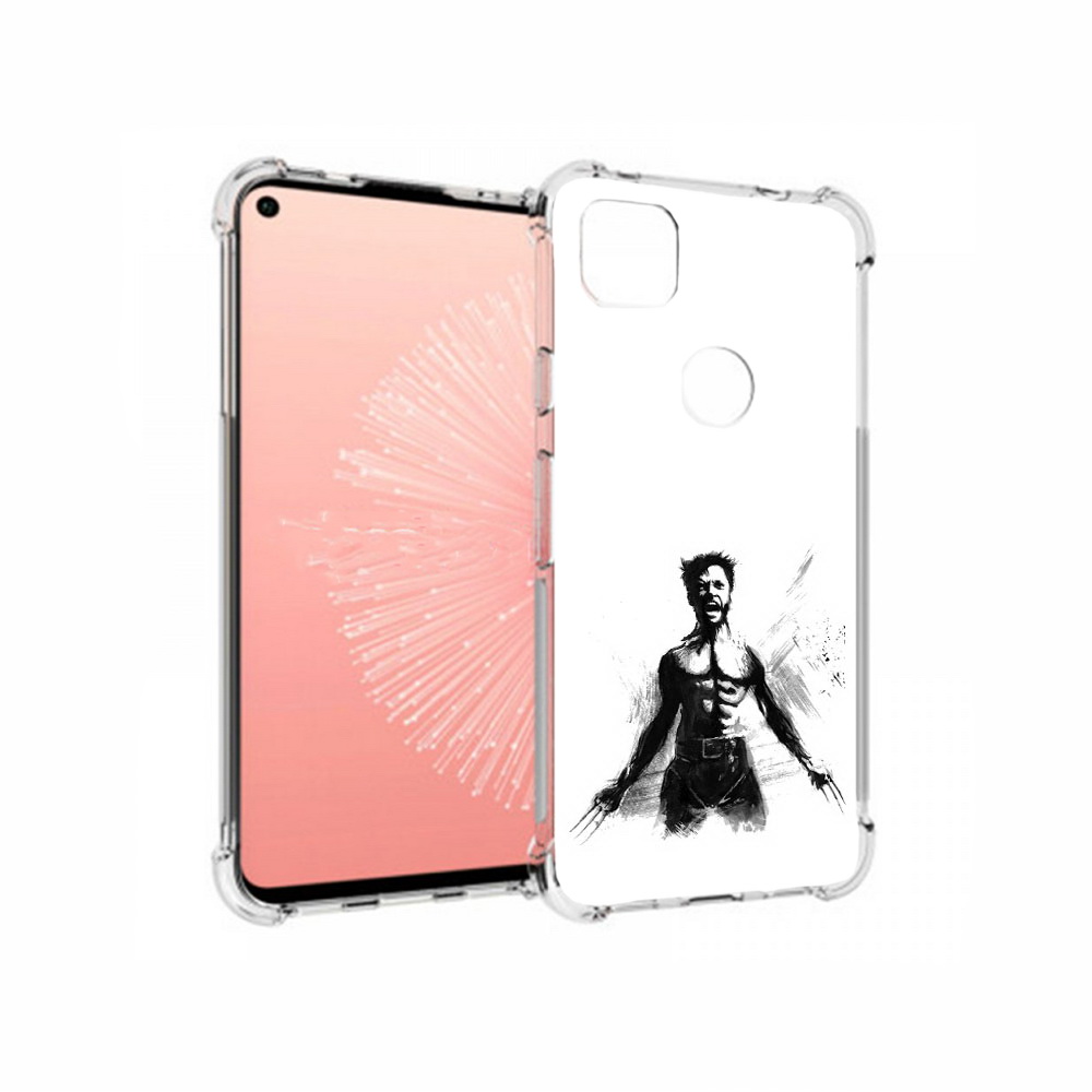 

Чехол MyPads Tocco для Google Pixel 4A росомаха, Прозрачный, Tocco