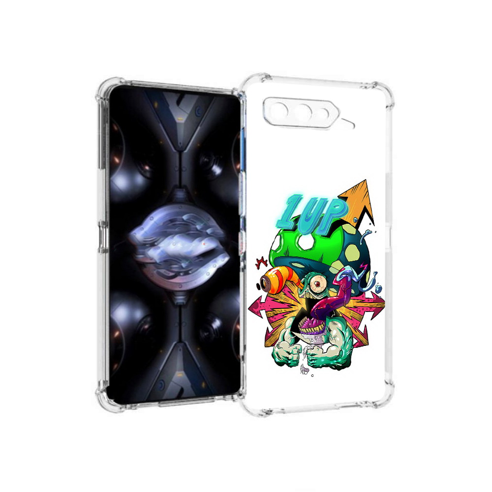 

Чехол MyPads Tocco для Asus ROG Phone 5 Pro сильный гриб абстракция, Прозрачный, Tocco