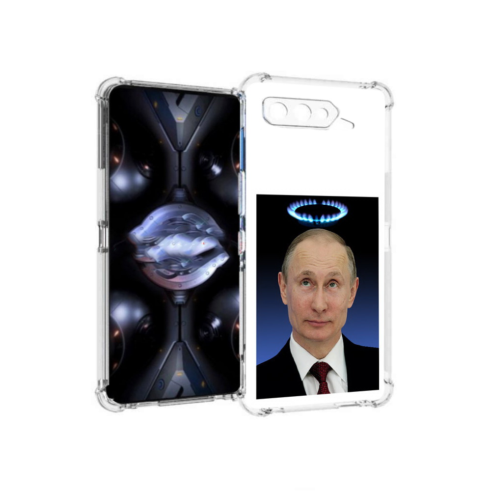 

Чехол MyPads Tocco для Asus ROG Phone 5 Pro святой газ, Прозрачный, Tocco