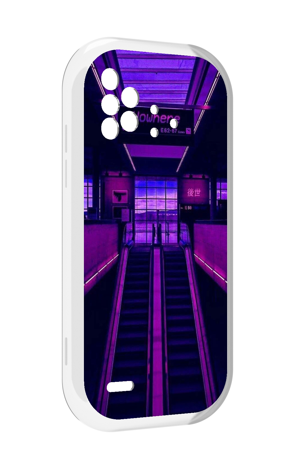 

Чехол MyPads фиолетовый эскалатор для UMIDIGI Bison X10 / X10 Pro, Прозрачный, Tocco