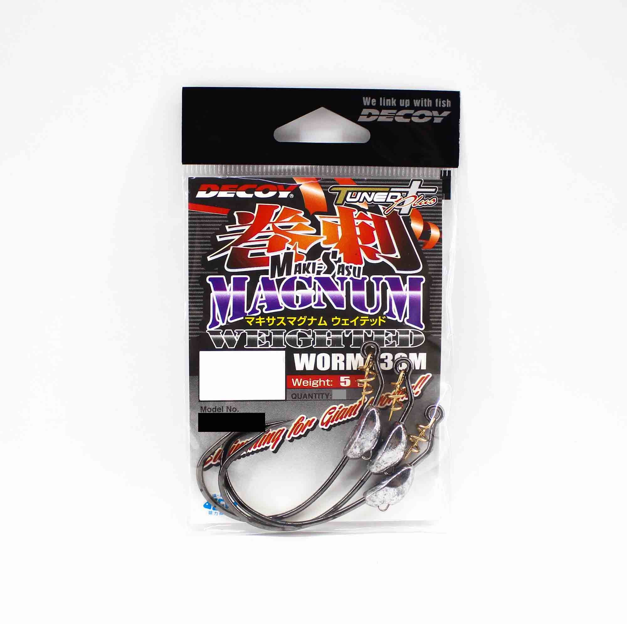

Крючок Decoy Worm 130 Makisasu Weighted #1/0, Серебристый, Worm 130 Makisasu Weighted