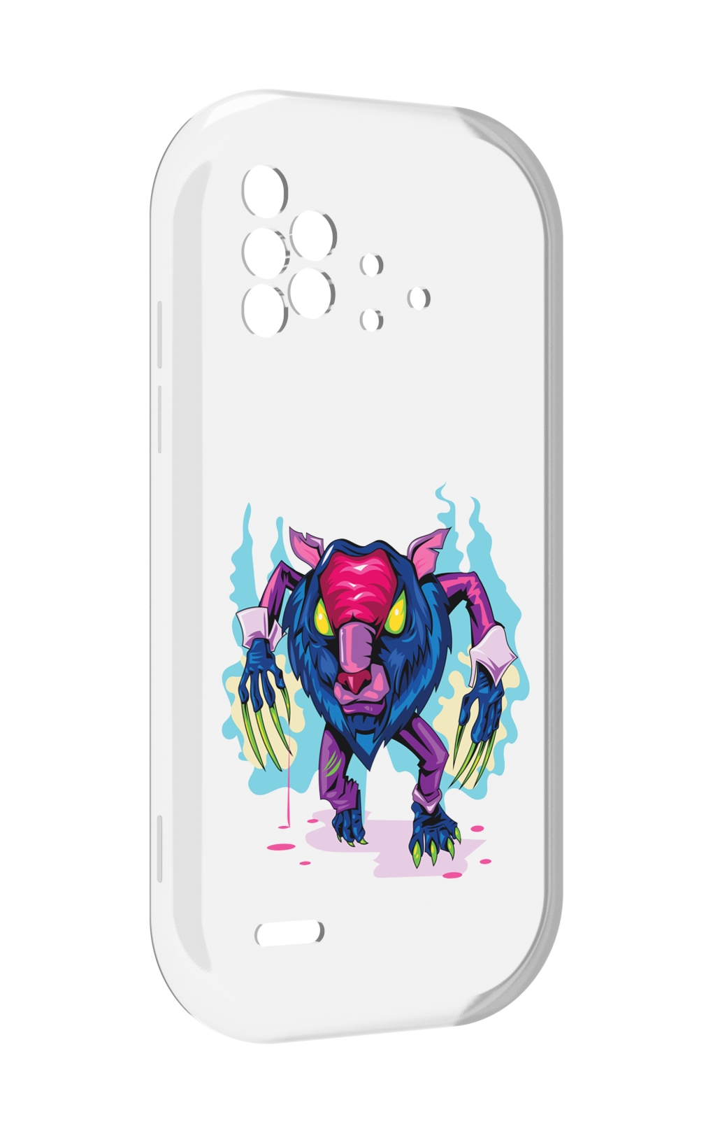 

Чехол MyPads фиолетовая-россомаха для UMIDIGI Bison X10 / X10 Pro, Прозрачный, Tocco