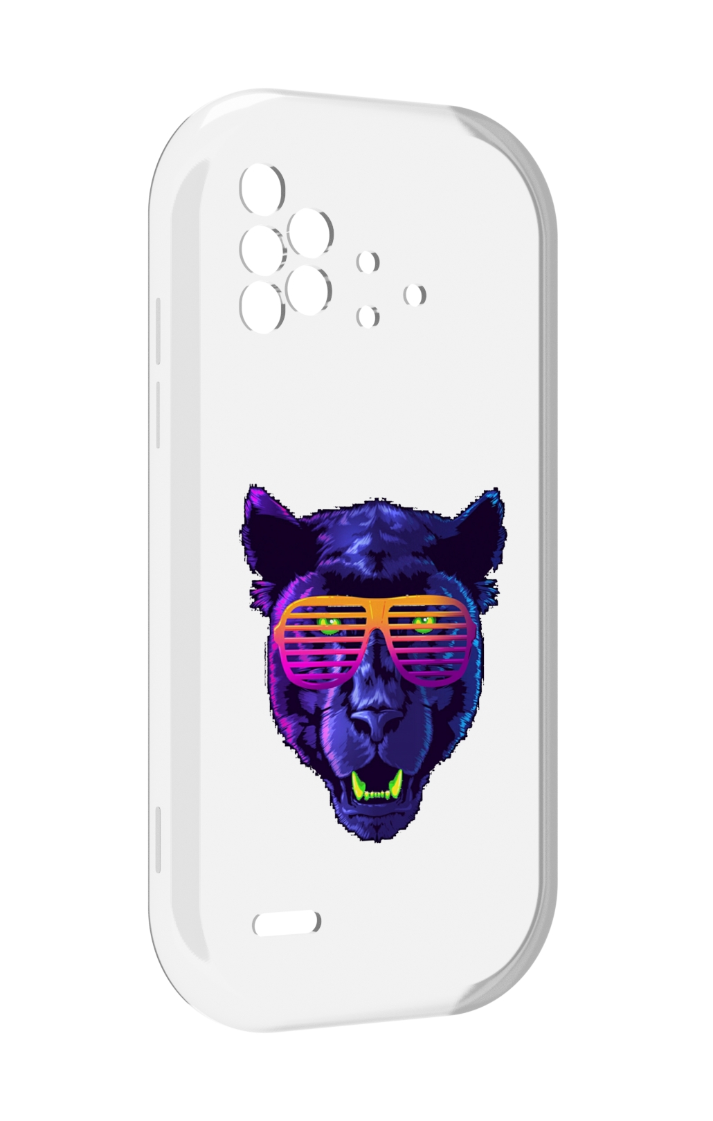 

Чехол MyPads фиолетовая пума в очках для UMIDIGI Bison X10 / X10 Pro, Прозрачный, Tocco