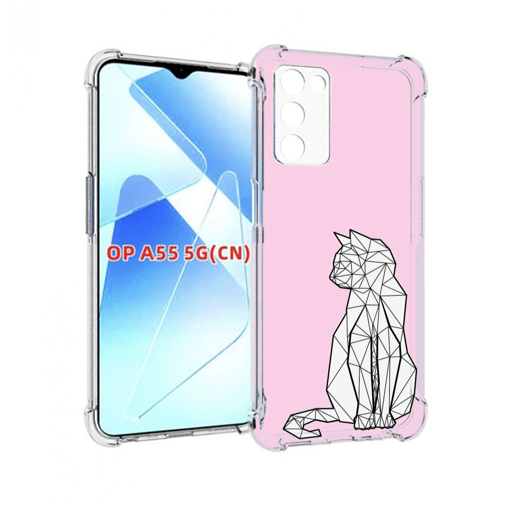 

Чехол MyPads белый котик с гранями для Infinix Zero X Neo, Прозрачный, Tocco
