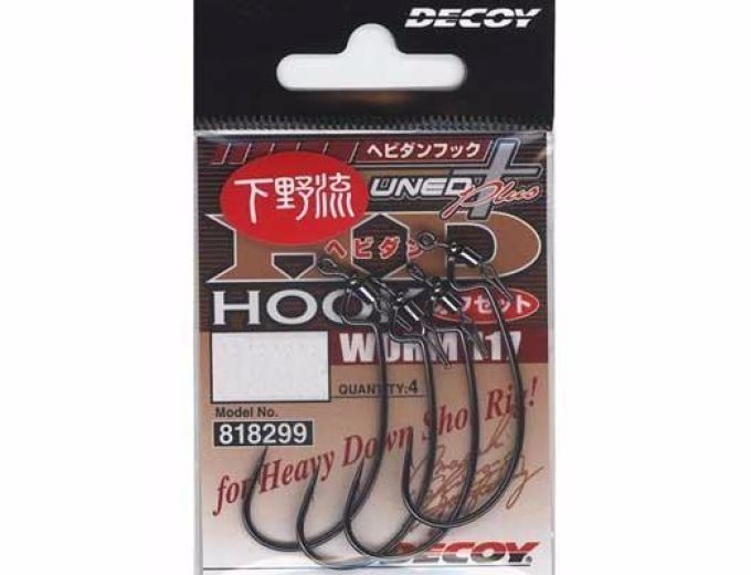 

Крючок Decoy Worm 117 HD Hook offset #3/0 (4шт), Черный, Worm 117 HD Hook offset