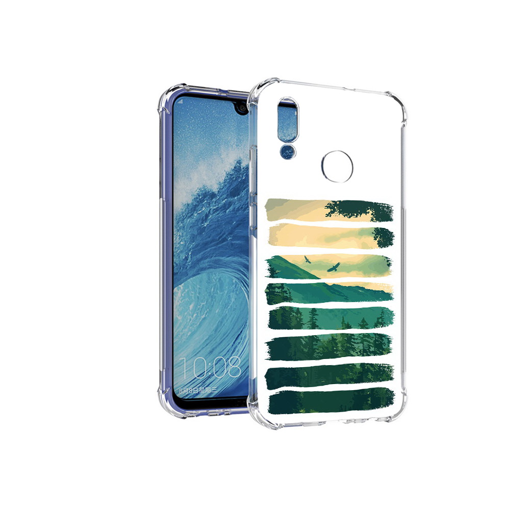 Чехол MyPads Tocco для Huawei P Smart (2019) Лесная чаща