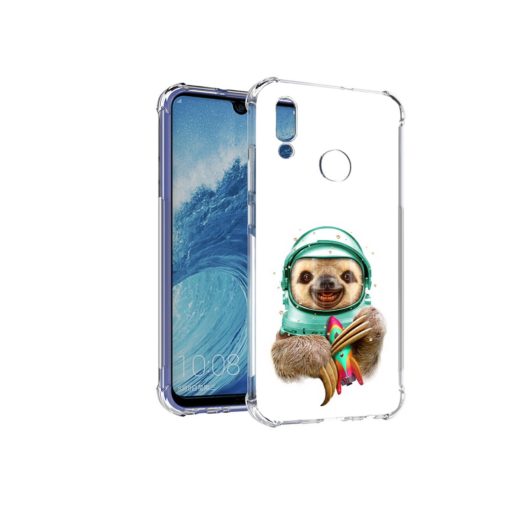 

Чехол MyPads Tocco для Huawei P Smart (2019) Ленивец астронавт, Прозрачный, Tocco