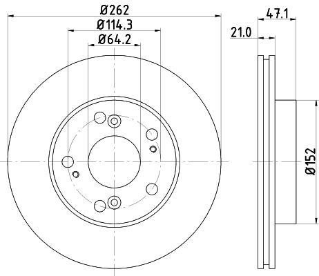 

Тормозной диск NISSHINBO ND8012K