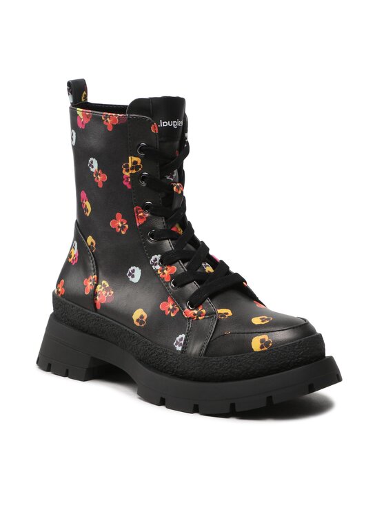 

Ботинки Shoes Boot Flowers 22WSTP10 Desigual Черный 39 EU, Shoes Boot Flowers 22WSTP10
