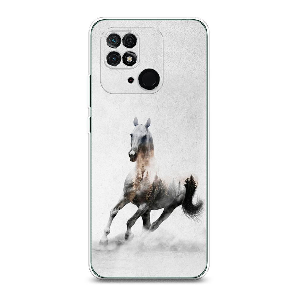 

Чехол Awog на Xiaomi Redmi 10C "Лошадь лес", Разноцветный, 313450-2