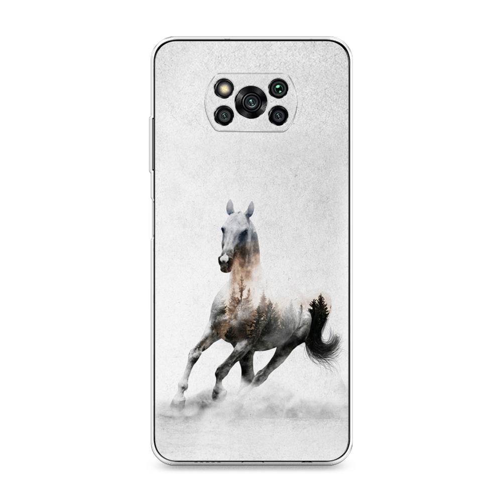 

Чехол Awog на Poco X3/X3 Pro "Лошадь лес", Разноцветный, 310650-2
