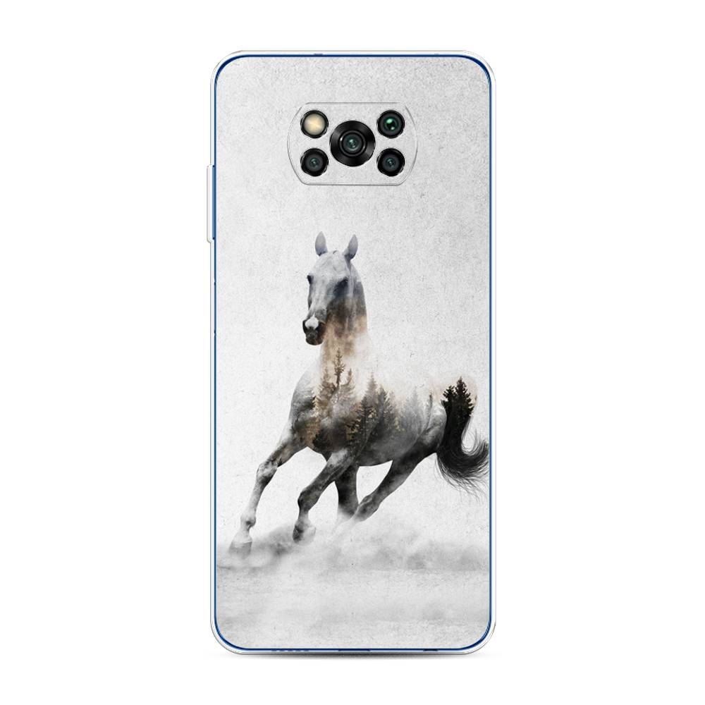 

Чехол Awog на Poco X3/X3 Pro "Лошадь лес", Разноцветный, 39250-2