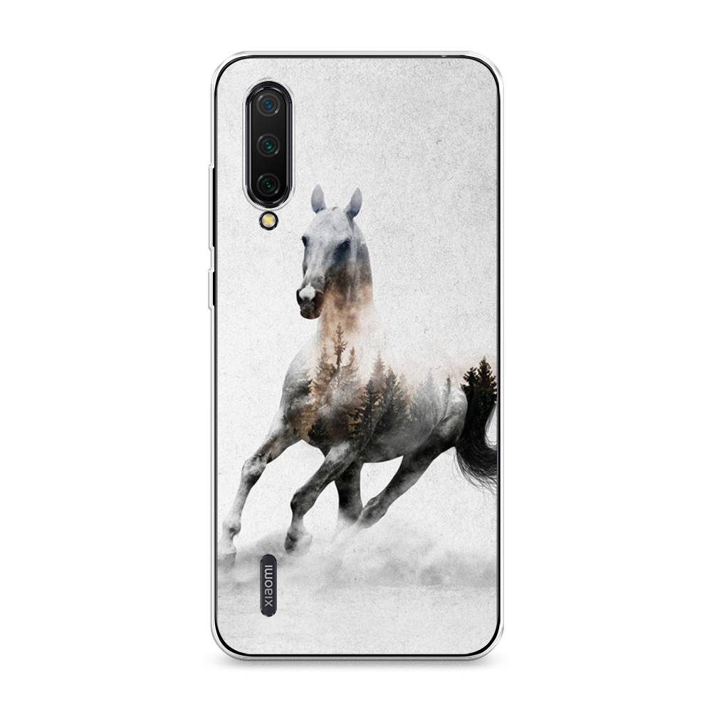 

Чехол Awog на Xiaomi Mi 9 Lite/Mi A3 Lite/Mi CC9 "Лошадь лес", Разноцветный, 36750-2