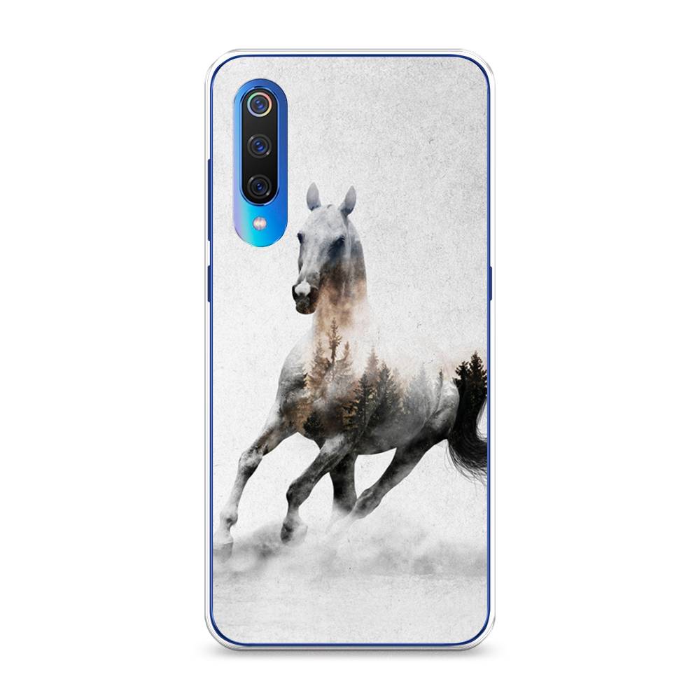 

Чехол Awog на Xiaomi Mi 9 "Лошадь лес", Разноцветный, 34850-2