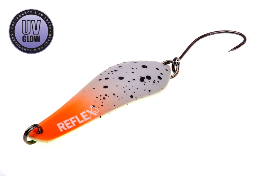 

Блесна REFLEX CRYSTAL 3,6 г. цвет R06 колебалка для рыбалки, Белый;оранжевый, Crystal