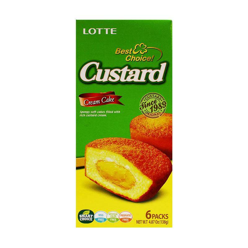 Кекс Lotte Custard с заварным кремом 138 г