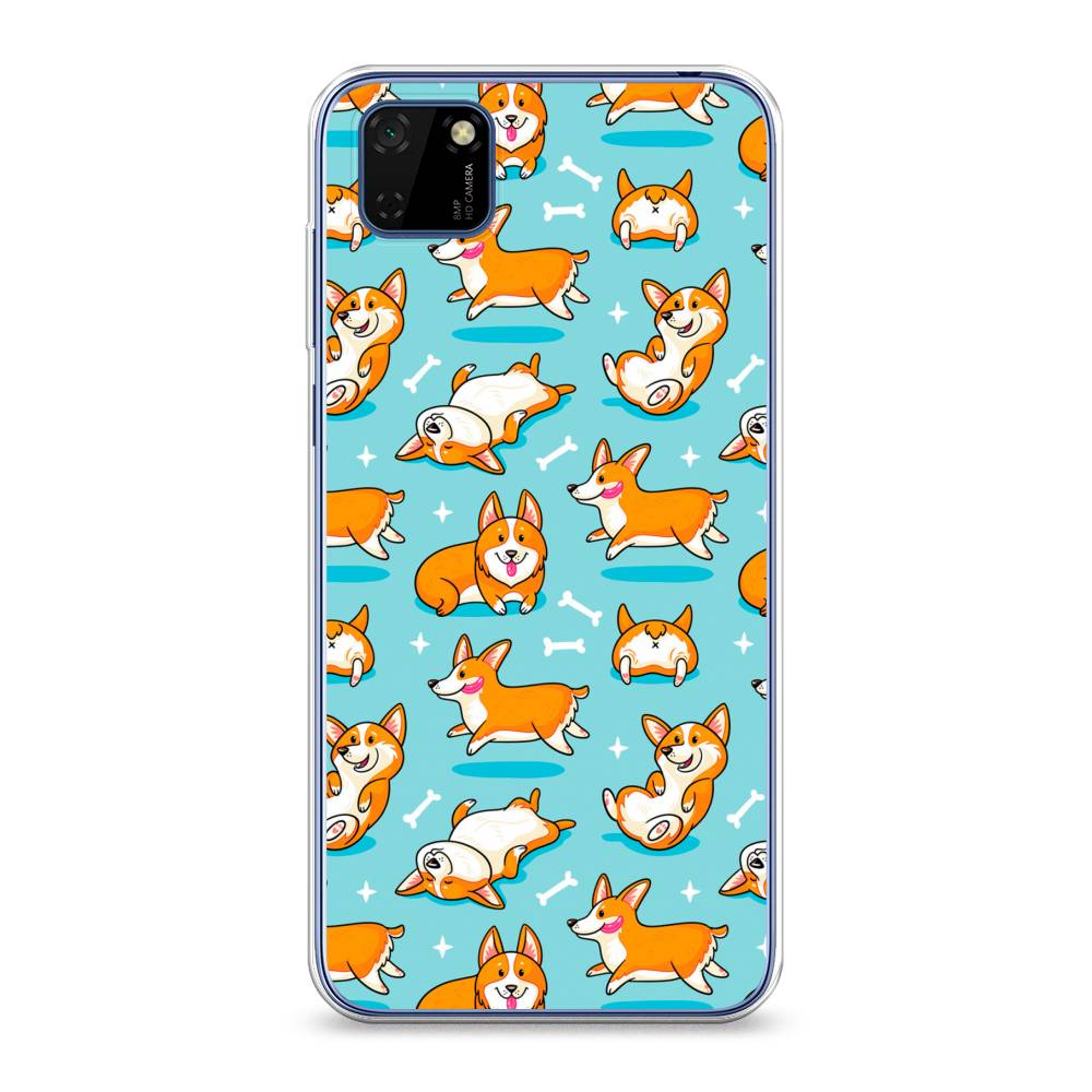 

Чехол Awog на Huawei Y5p "Веселые корги", Коричневый, 6103750-2