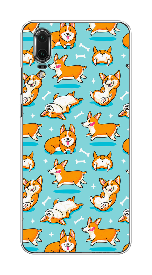 

Чехол Awog на Huawei P20 "Веселые корги", Коричневый, 64350-2