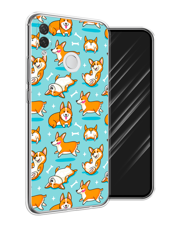 

Чехол Awog на Huawei P Smart Plus "Веселые корги", Коричневый, 68250-2