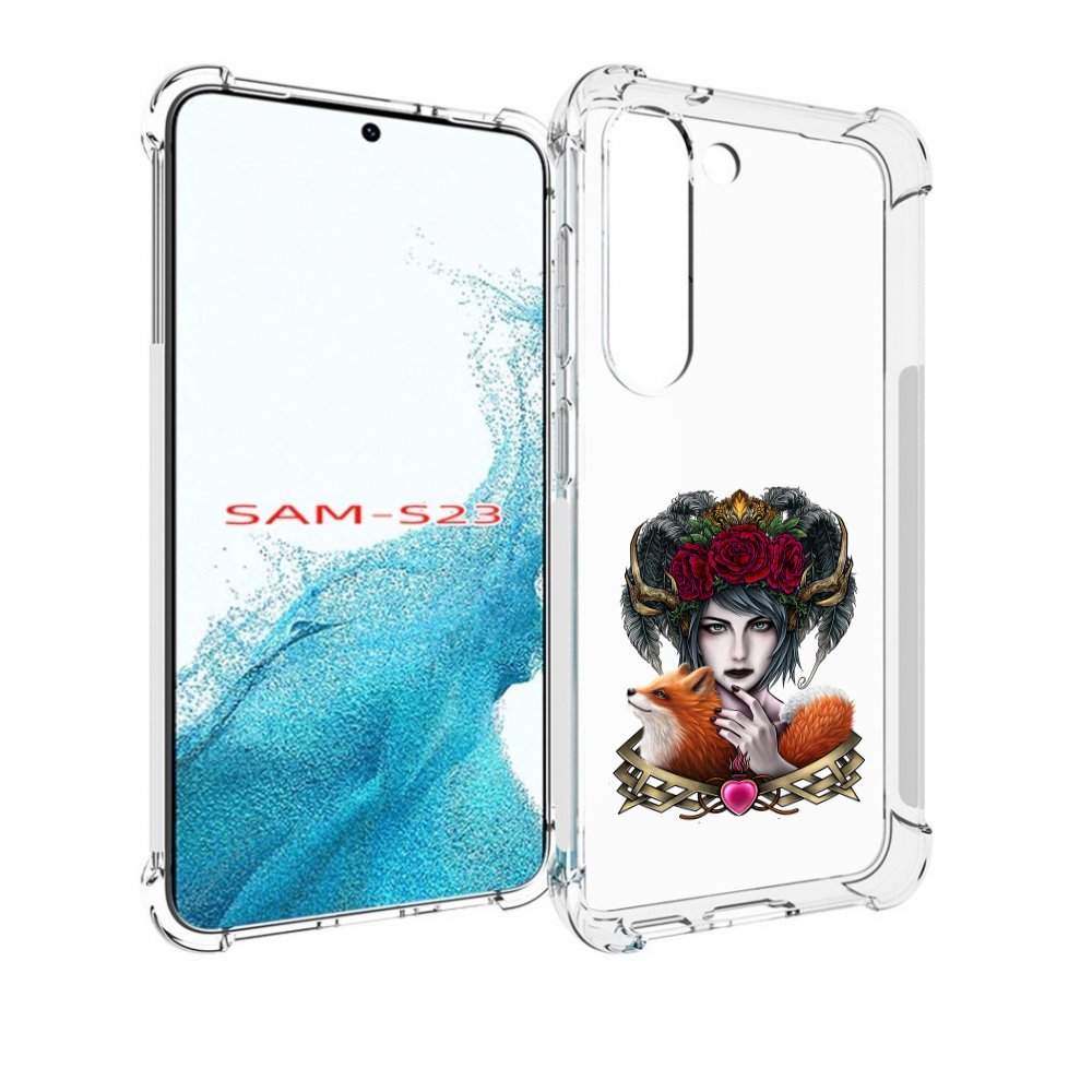 

Чехол MyPads девушка с лисой для Samsung Galaxy S23, Прозрачный, Tocco