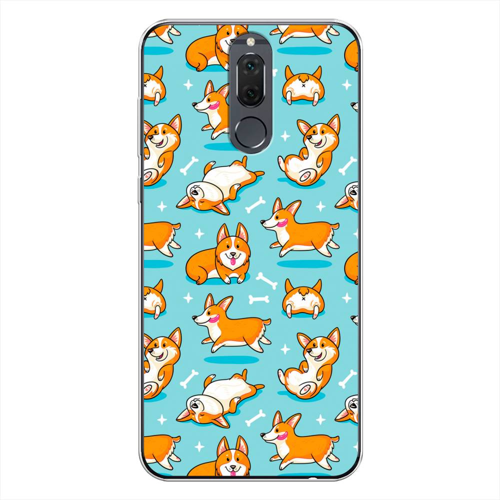 

Чехол Awog на Huawei Nova 2i "Веселые корги", Коричневый, 64150-2