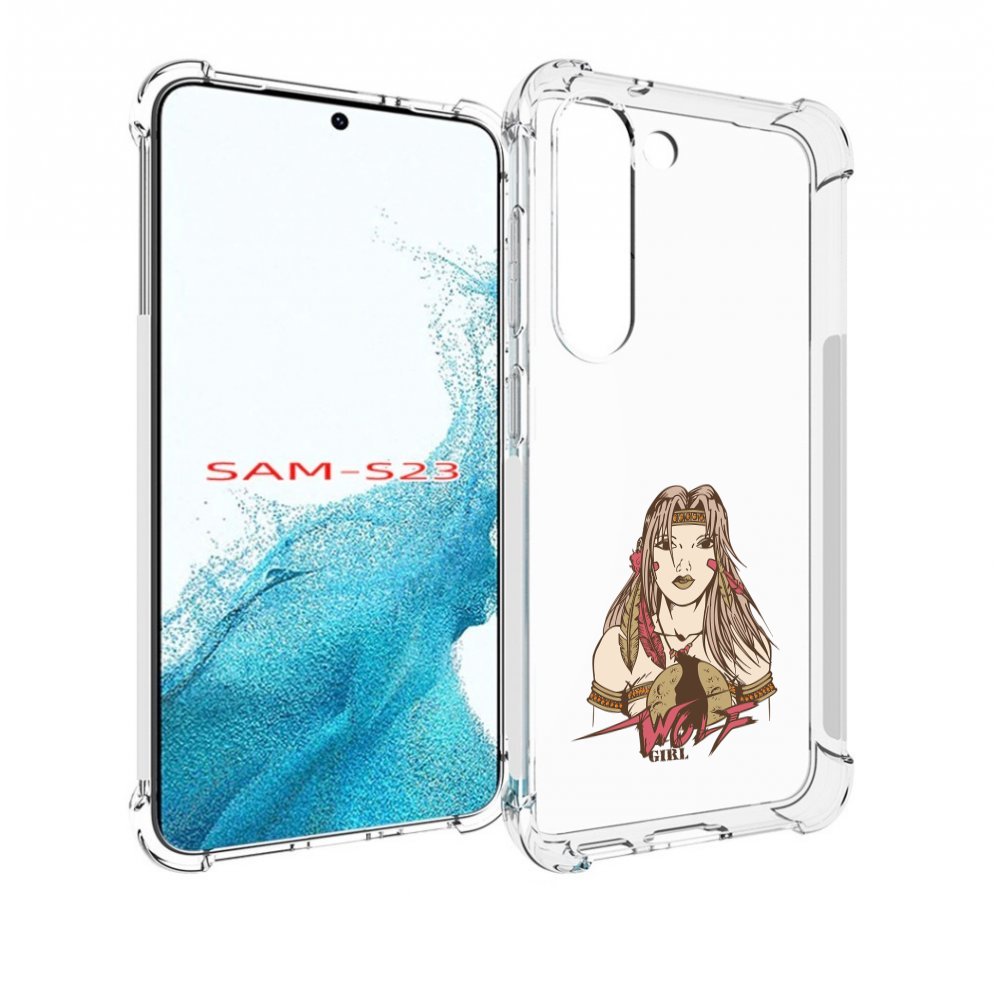 

Чехол MyPads девушка волк для Samsung Galaxy S23, Прозрачный, Tocco