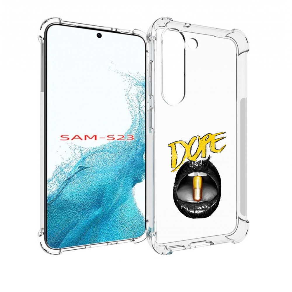 

Чехол MyPads губы для Samsung Galaxy S23, Прозрачный, Tocco