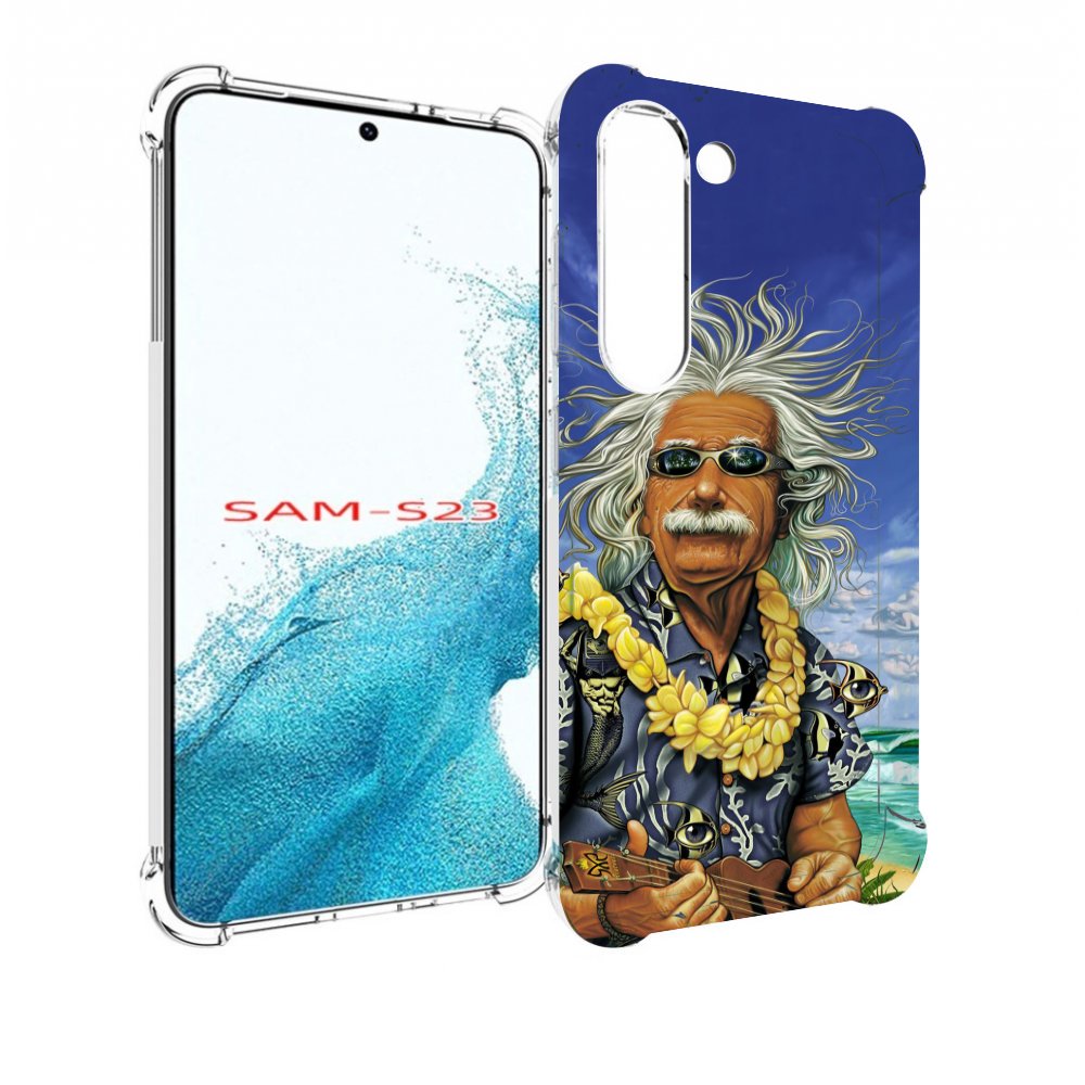

Чехол MyPads энштейн на отдыхе для Samsung Galaxy S23, Прозрачный, Tocco