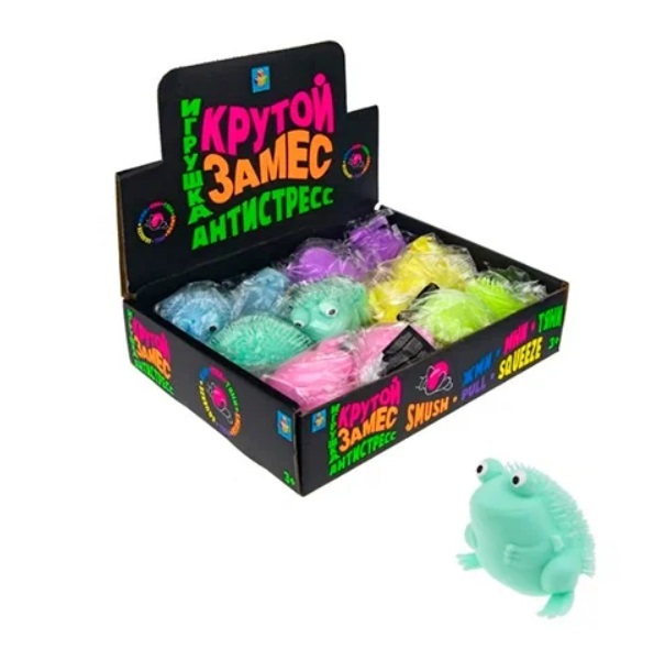 Игрушка-антистресс 1toy Крутой замес лягушка 7 см бирюзовая Т20325_5