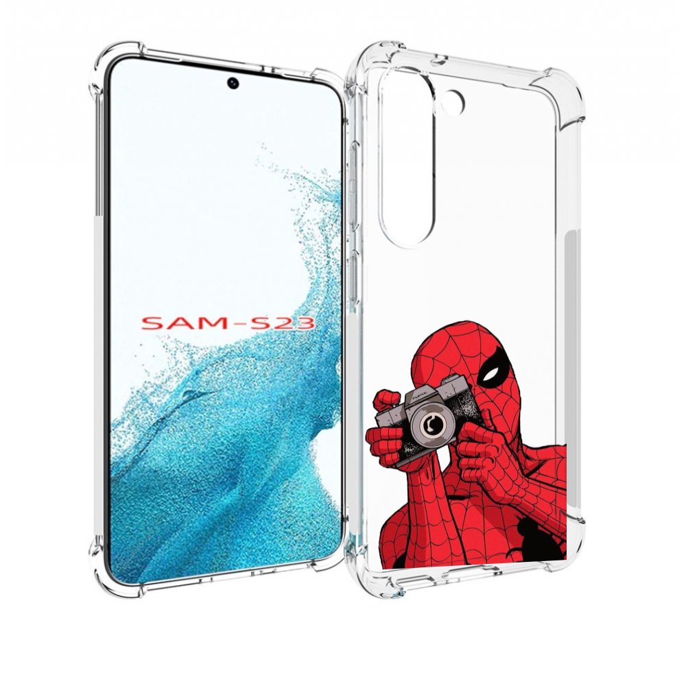 

Чехол MyPads человек паук фотограф детский для Samsung Galaxy S23, Прозрачный, Tocco