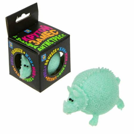 

Динозавр 1TOY Крутой замес бирюзовый 7х5см Т20328-6