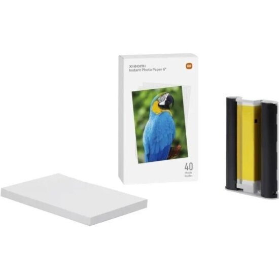 

Фотобумага самоклеющаяся Xiaomi Instant Photo Paper 3 inches 40 листов + 1 лента, только для принтера 1S Set