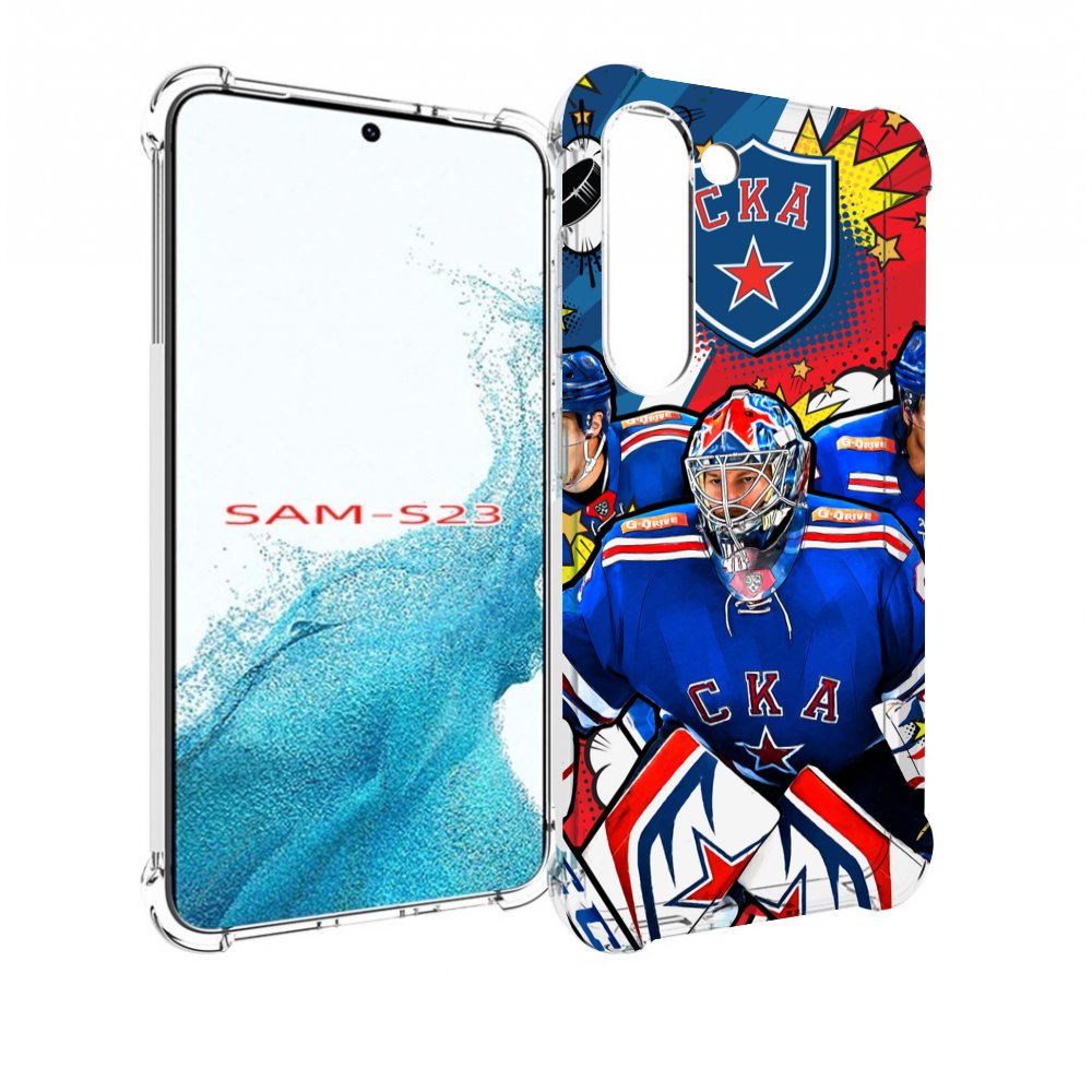 

Чехол MyPads хк ска спб мужской для Samsung Galaxy S23, Прозрачный, Tocco