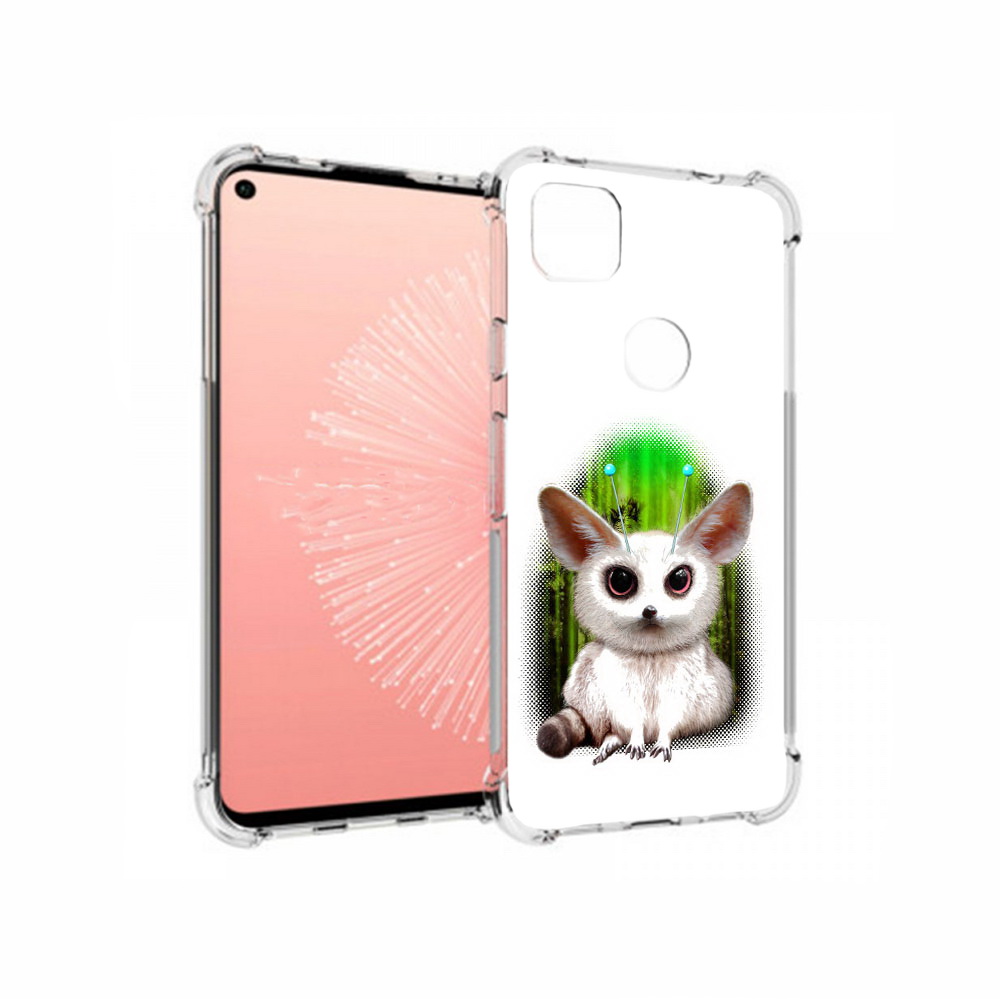 

Чехол MyPads Tocco для Google Pixel 4A пушистое животное, Прозрачный, Tocco